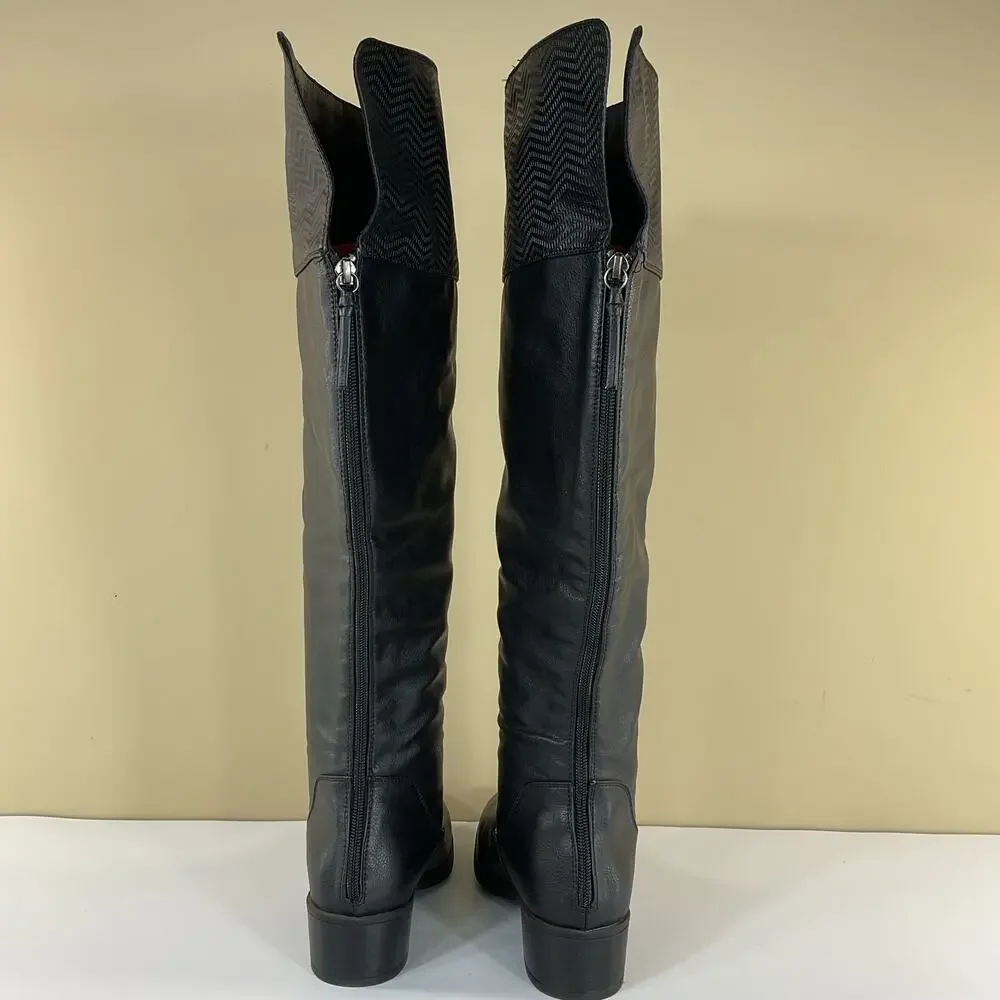 NEW Baretraps Women’s Marcela Wide Calf Over the Knee Boots Black Size 7M